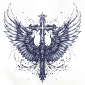 cross-tattoo – tattoo design ideas free ai generated – realism-photo-realistic – for-arm – Gallery: crosses-inkby-ai