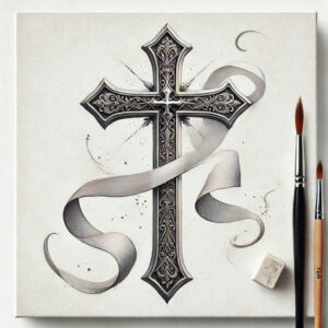 cross-tattoo – tattoo design ideas free ai generated – realism-photo-realistic – for-arm – Gallery: crosses-inkby-ai