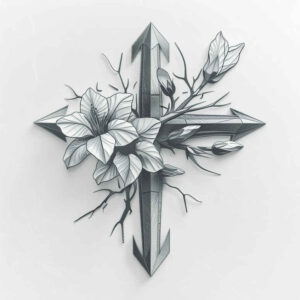 cross-tattoo – tattoo design ideas free ai generated – realism-photo-realistic – for-arm – Gallery: crosses-inkby-ai