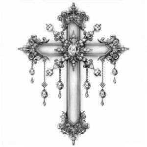 cross-tattoo – tattoo design ideas free ai generated – realism-photo-realistic – for-arm – Gallery: crosses-inkby-ai