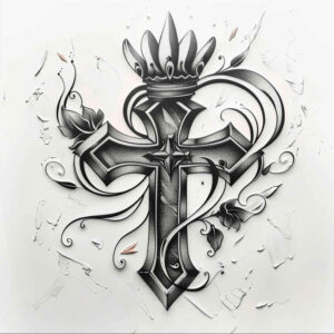 cross-tattoo – tattoo design ideas free ai generated – realism-photo-realistic – for-arm – Gallery: crosses-inkby-ai