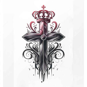 cross-tattoo – tattoo design ideas free ai generated – realism-photo-realistic – for-arm – Gallery: crosses-inkby-ai