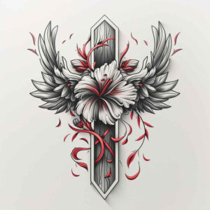 cross-tattoo – tattoo design ideas free ai generated – realism-photo-realistic – for-arm – Gallery: crosses-inkby-ai