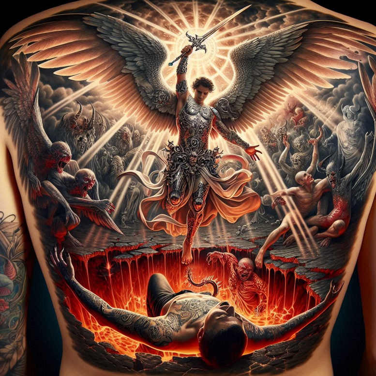 cross-tattoo – tattoo design ideas free ai generated – realism-photo-realistic – for-arm – Gallery: crosses-inkby-ai