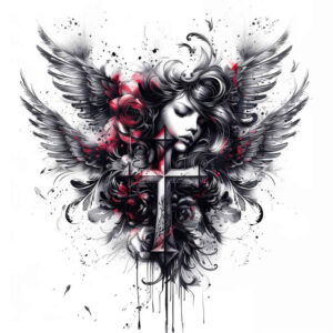 cross-tattoo – tattoo design ideas free ai generated – realism-photo-realistic – for-arm – Gallery: crosses-inkby-ai