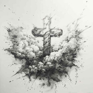 cross-tattoo – tattoo design ideas free ai generated – realism-photo-realistic – for-arm – Gallery: crosses-inkby-ai