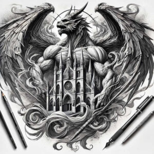 cross-tattoo – tattoo design ideas free ai generated – realism-photo-realistic – for-arm – Gallery: crosses-inkby-ai