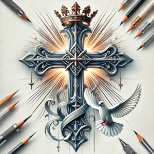 cross-tattoo – tattoo design ideas free ai generated – realism-photo-realistic – for-arm – Gallery: crosses-inkby-ai