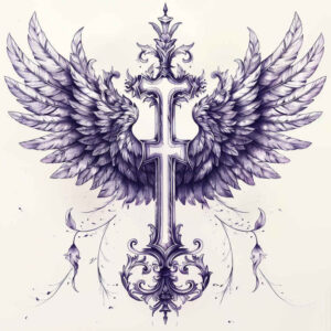 cross-tattoo – tattoo design ideas free ai generated – realism-photo-realistic – for-arm – Gallery: crosses-inkby-ai