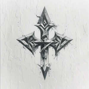 cross-tattoos – tattoo design ideas free ai generated – neotraditional-color-overlays – for-hip – Gallery: crosses-inkby-ai