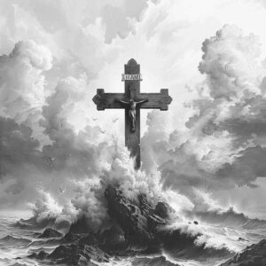 cross-with-lines – tattoo design ideas free ai generated – neotraditional-bold-texture – for-hand – Gallery: crosses-inkby-ai