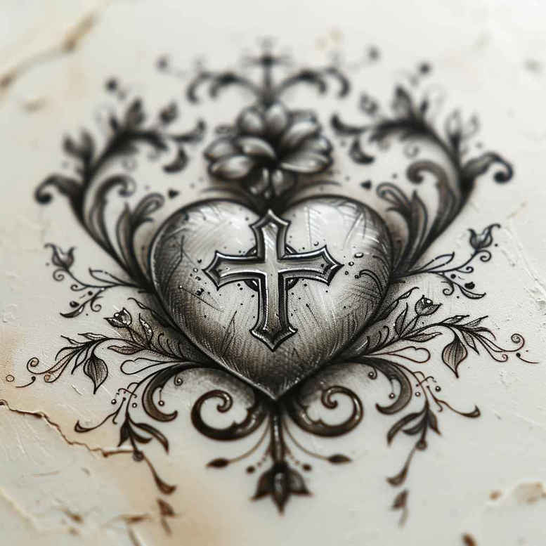 cross-with-lines – tattoo design ideas free ai generated – neotraditional-modern-classic – for-chest – Gallery: crosses-inkby-ai