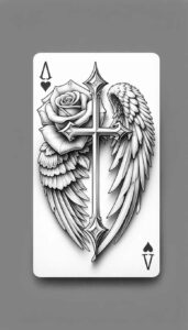 minimalist-cross-ink – tattoo design ideas free ai generated – realism-soft-transitions – for-nape – Gallery: crosses-inkby-ai
