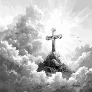 minimalist-cross-tattoo – tattoo design ideas free ai generated – surrealism-timeless – for-full-back – Gallery: crosses-inkby-ai