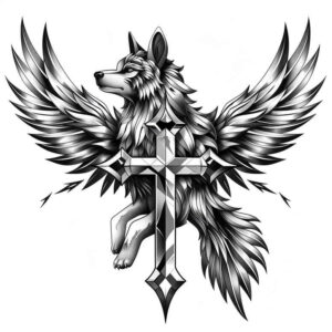ornamental-cross-ink – tattoo design ideas free ai generated – realism-illusion-of-depth – for-abdomen – Gallery: crosses-inkby-ai