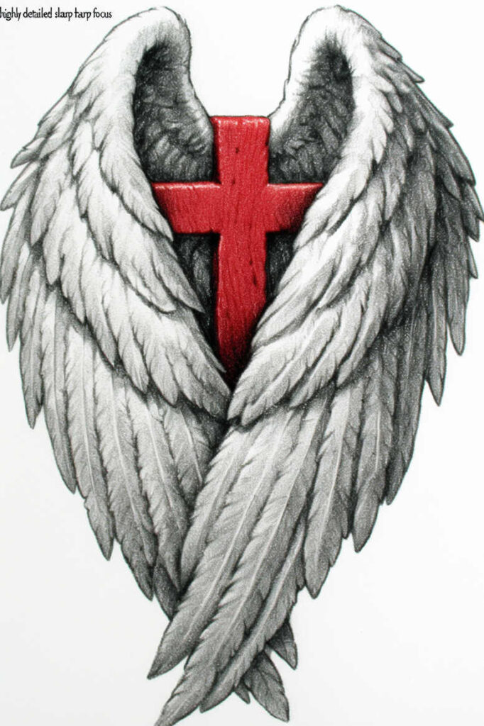 peace-cross-tattoo – tattoo design ideas free ai generated – realism-depth-perception – for-biceps – Gallery: crosses-inkby-ai