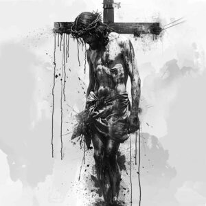 religious-cross-tattoo – tattoo design ideas free ai generated – surrealism-phantom-shadows – for-behind-ear – Gallery: crosses-inkby-ai