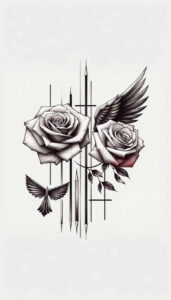 crosses tattoo design ideas soft-focus abstract for abdomen