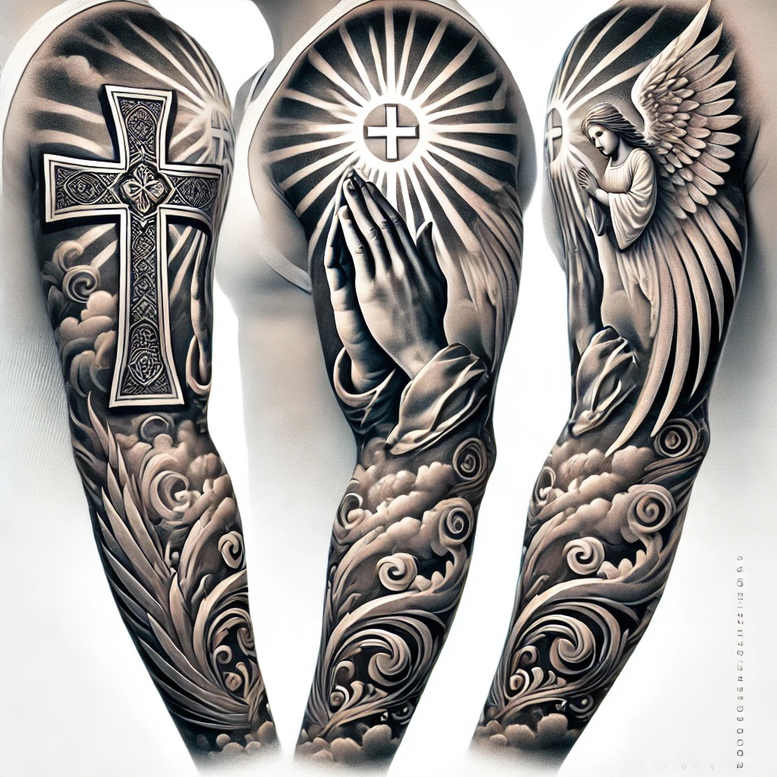 crosses tattoo design ideas Realism realistic proportions abstract represents endurance