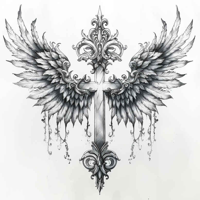 crosses tattoo design ideas Realism portrait realism ancient for palm