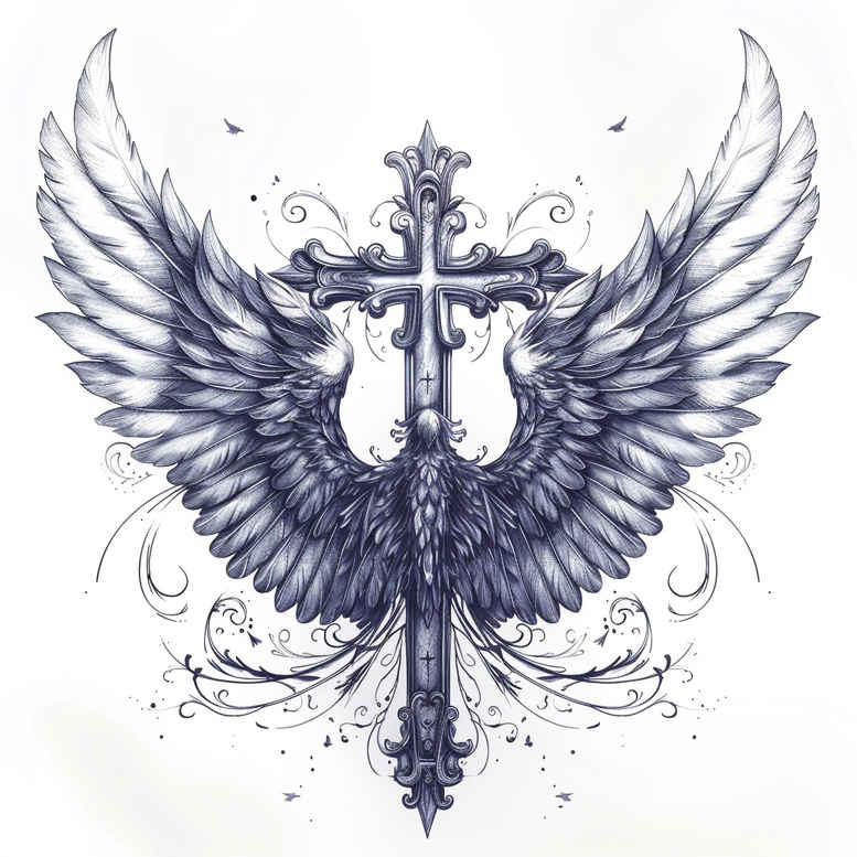crosses tattoo design ideas refined detail cross with roses for side