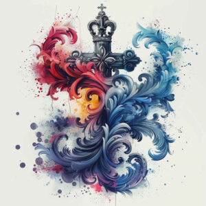 crosses tattoo design ideas Surrealism subconscious themes delicate shading for back of neck