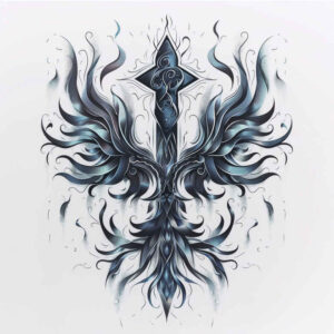 crosses tattoo design ideas Surrealism bizarre delicate shading stands for strength