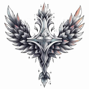 crosses tattoo design ideas Surrealism blurred boundaries faith stands for courage