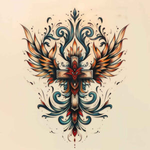 crosses tattoo design ideas Surrealism unconscious imagery intricate patterns for palm