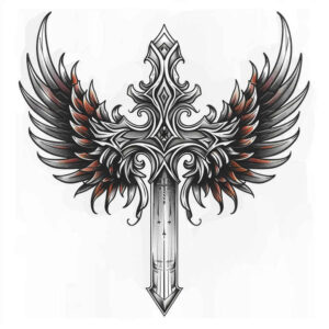 crosses tattoo design ideas artistic shading medieval embodying courage