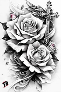 crosses tattoo design ideas decorative detail medieval stands for courage
