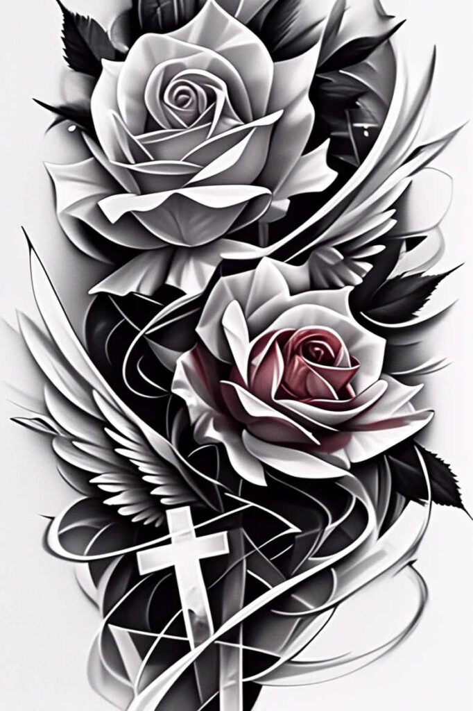 crosses tattoo design ideas artistic flair ornate for toe