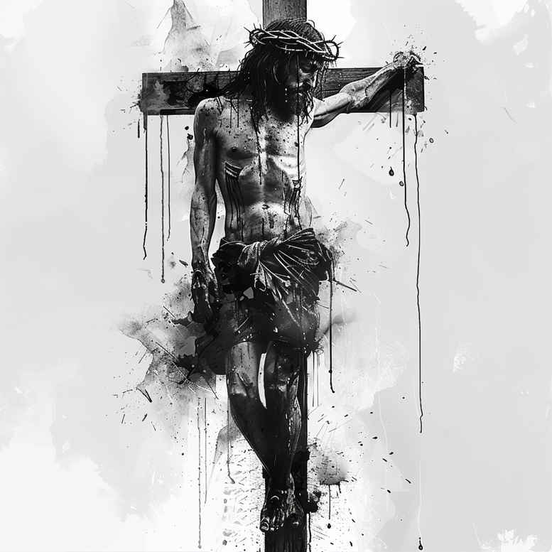 crosses tattoo design ideas Surrealism dreamlike religious iconography for lower leg