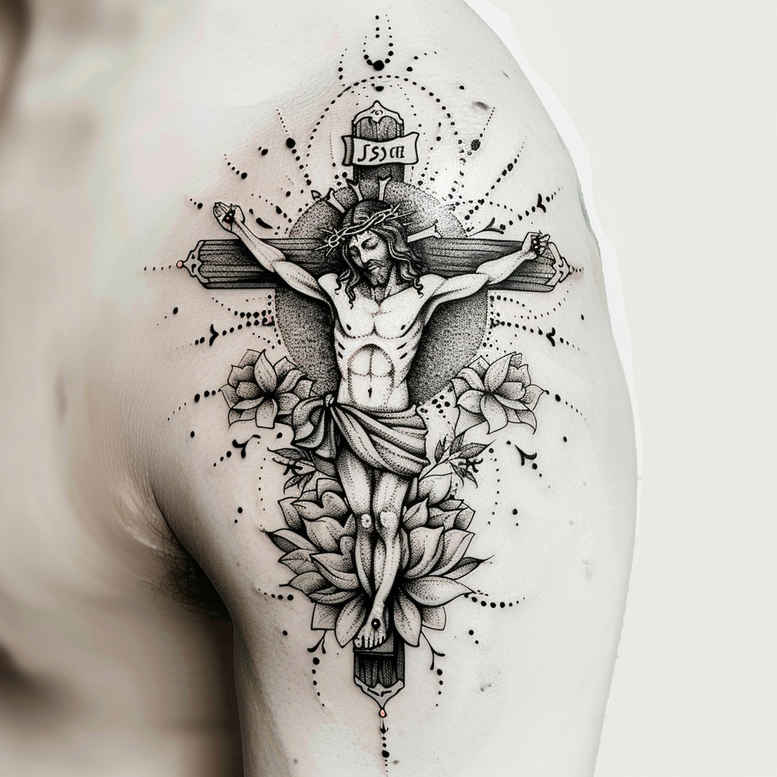 crosses tattoo design ideas Surrealism phantom religious stands for endurance