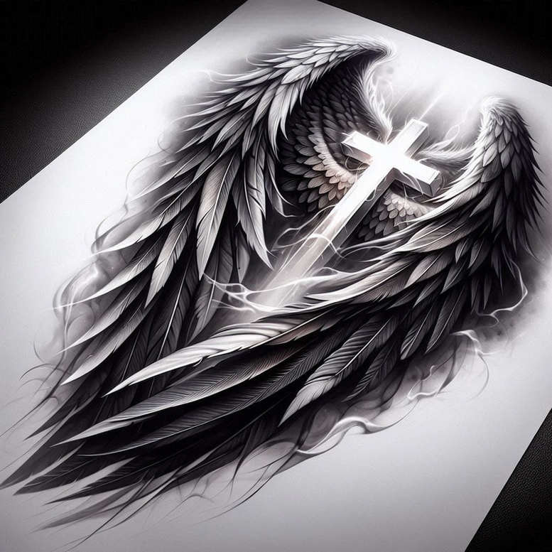 crosses tattoo design ideas bold religious symbolising resilience