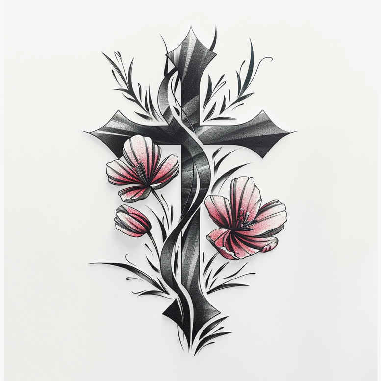 crosses tattoo design ideas enigmatic aura sacred geometry embodying endurance