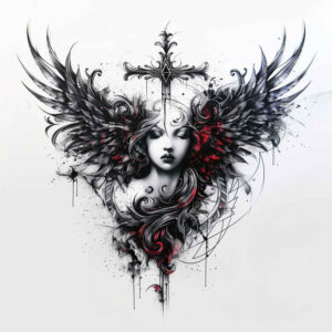 crosses tattoo design ideas Realism textured skin sacred geometry embodying strength