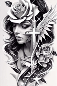 crosses tattoo design ideas high-contrast sacred stands for endurance