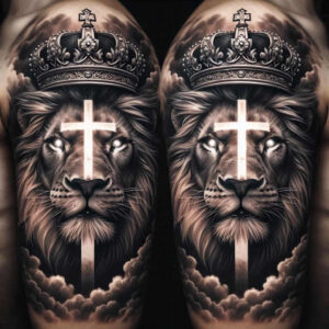 crosses tattoo design ideas Surrealism psychic energy shading represents endurance