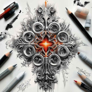 crosses tattoo design ideas dream motifs shadow play represents courage