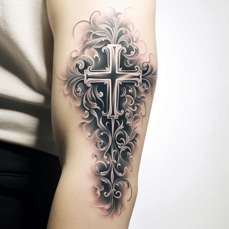 crosses tattoo design ideas Surrealism subconscious themes spiritual for wrist side