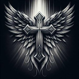 crosses tattoo design ideas Realism precise gradient symmetrical for chest