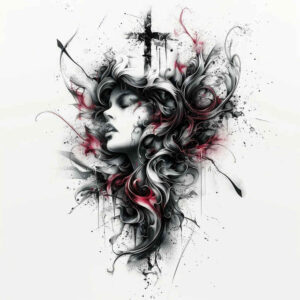 crosses tattoo design ideas vivid symmetrical for triceps