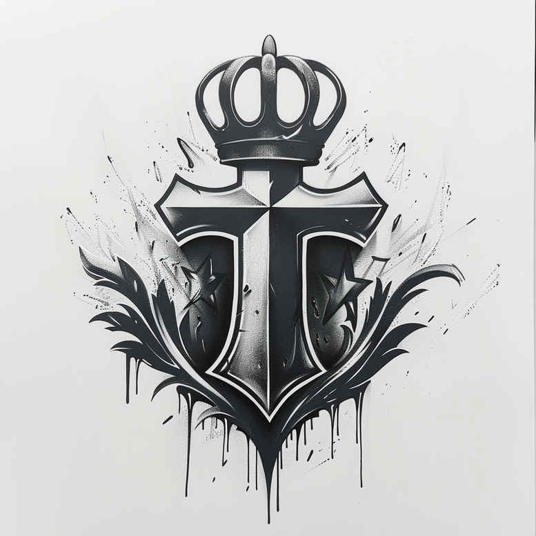 crosses tattoo design ideas gentle shadow tribal for inner arm