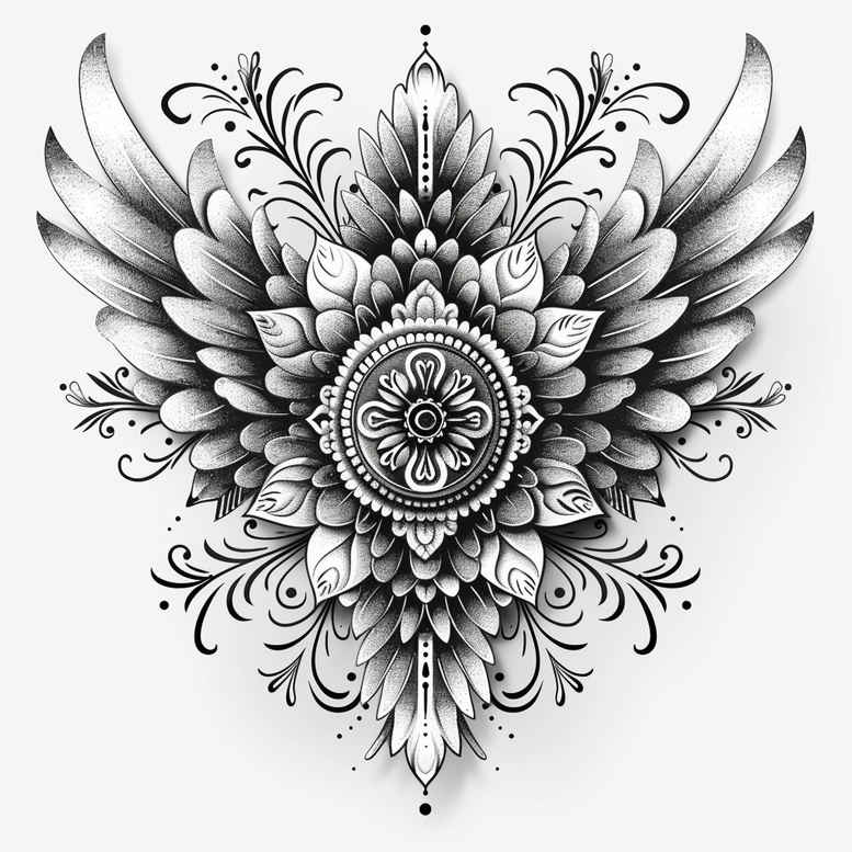 traditional-cross-tattoo – tattoo design ideas free ai generated – neotraditional-modern-classic – for-temple – Gallery: crosses-inkby-ai