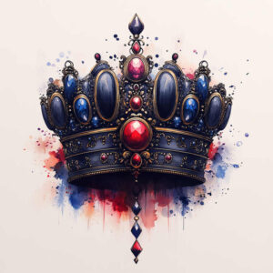crowns-and-diamonds tattoo design ideas simple dot detailed facets for neck