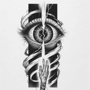 eye-of-soul – tattoo design ideas free ai generated – realism-surface-complexity – for-temple – Gallery: eyes-inkby-ai