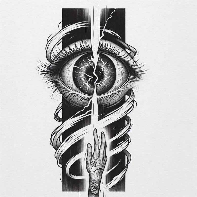 eyes tattoo design ideas basic close-up stands for determination