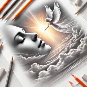 mystical-face – tattoo design ideas free ai generated – surrealism-metamorphosis – for-hip – Gallery: faces-inkby-ai