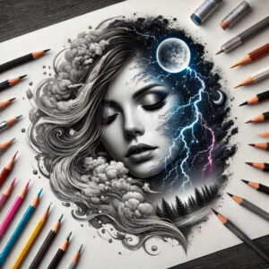 faces tattoo design ideas Surrealism visionary artistic shows endurance